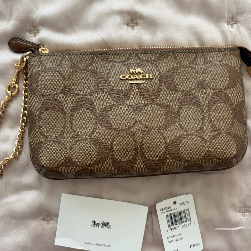 Coach Signature Wristlet